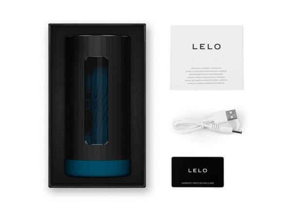 Смарт-мастурбатор LELO F1S V3 XL Teal, збільшений, 2 мотори, 8 режимів, стимуляція звуковими хвилями - Зображення 3