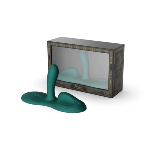 Sit-on-top смарт-вібратор Zalo – Flora Smart Vibrating Pad Turquoise Green, 9 моторів - Зображення 7
