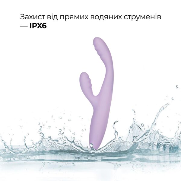 Тонкий кролик-вібратор Svakom Cici+ 2 Lilac, керування зі смартфона, підігрів до 38 °C - Зображення 9