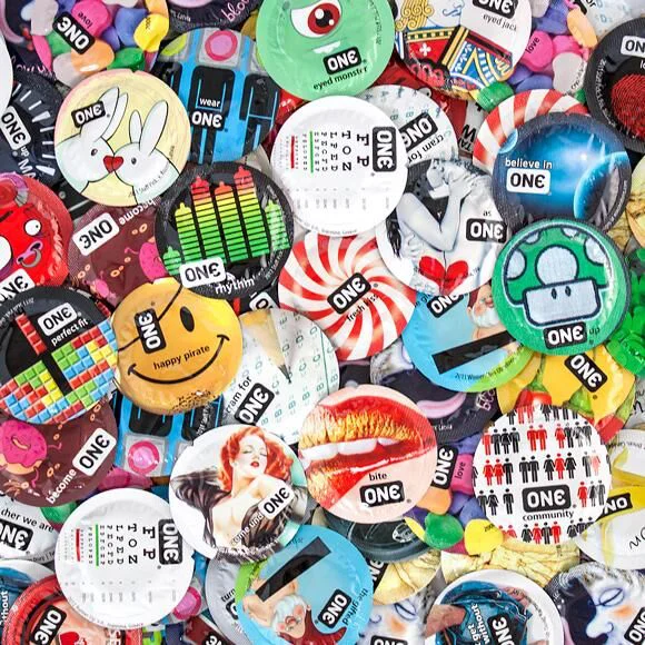 Набір презервативів ONE Mixed Pleasures, 100 шт, 10 видів, паковання-тубус - Зображення 2