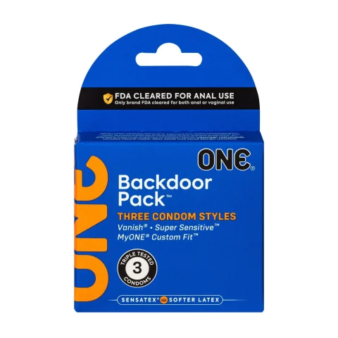 Набір презервативів ONE Backdoor, 3 шт, різноманітність та безпека