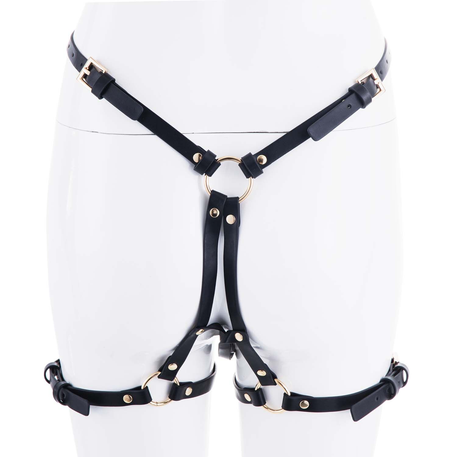 Страпон LOCKINK SEVANDA Queen Sheba Strapon Golden Dildo, регульовані кріплення, силіконовий дилдо - Зображення 6