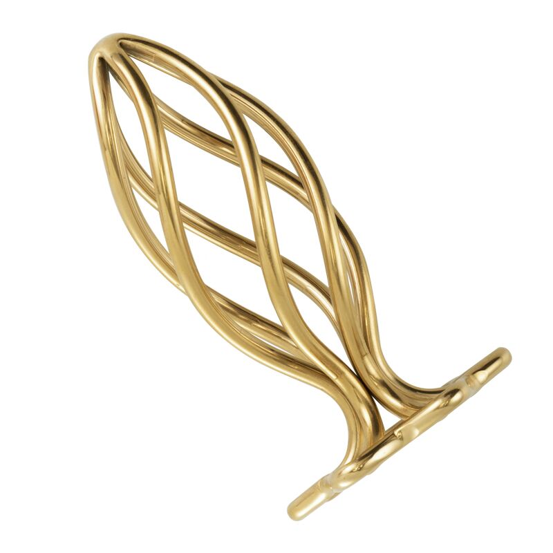 LOCKINK SEVANDA Hollow Spiral Golden Metal Plug - L Size - Зображення 2