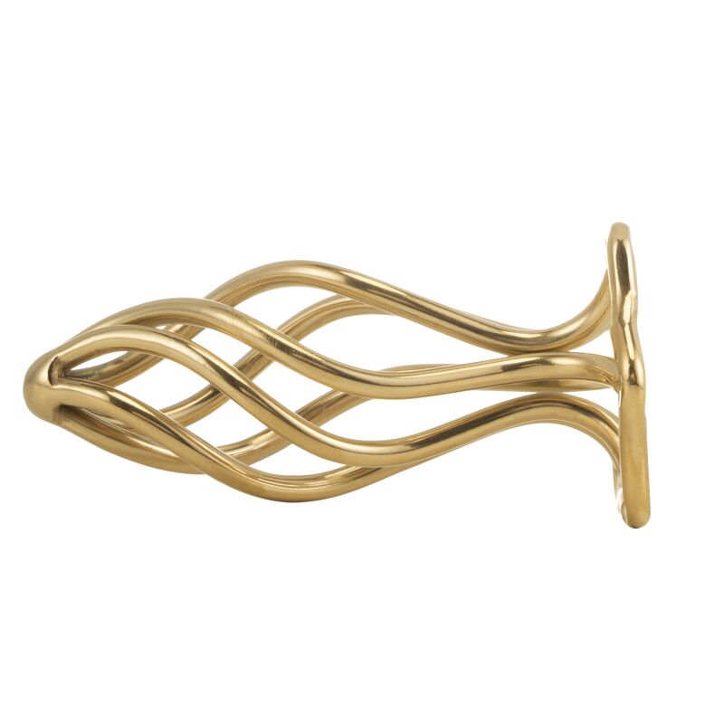 LOCKINK SEVANDA Hollow Spiral Golden Metal Plug - L Size - Зображення 4