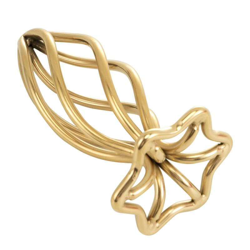 LOCKINK SEVANDA Hollow Spiral Golden Metal Plug - L Size - Зображення 5