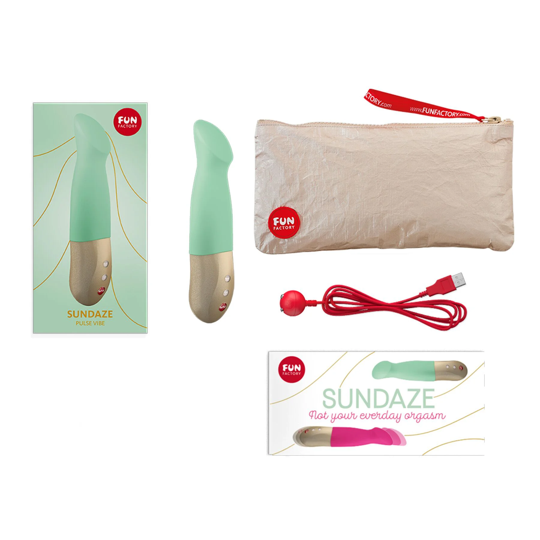 Вібратор-пульсатор Fun Factory SUNDAZE pistachio - Зображення 12