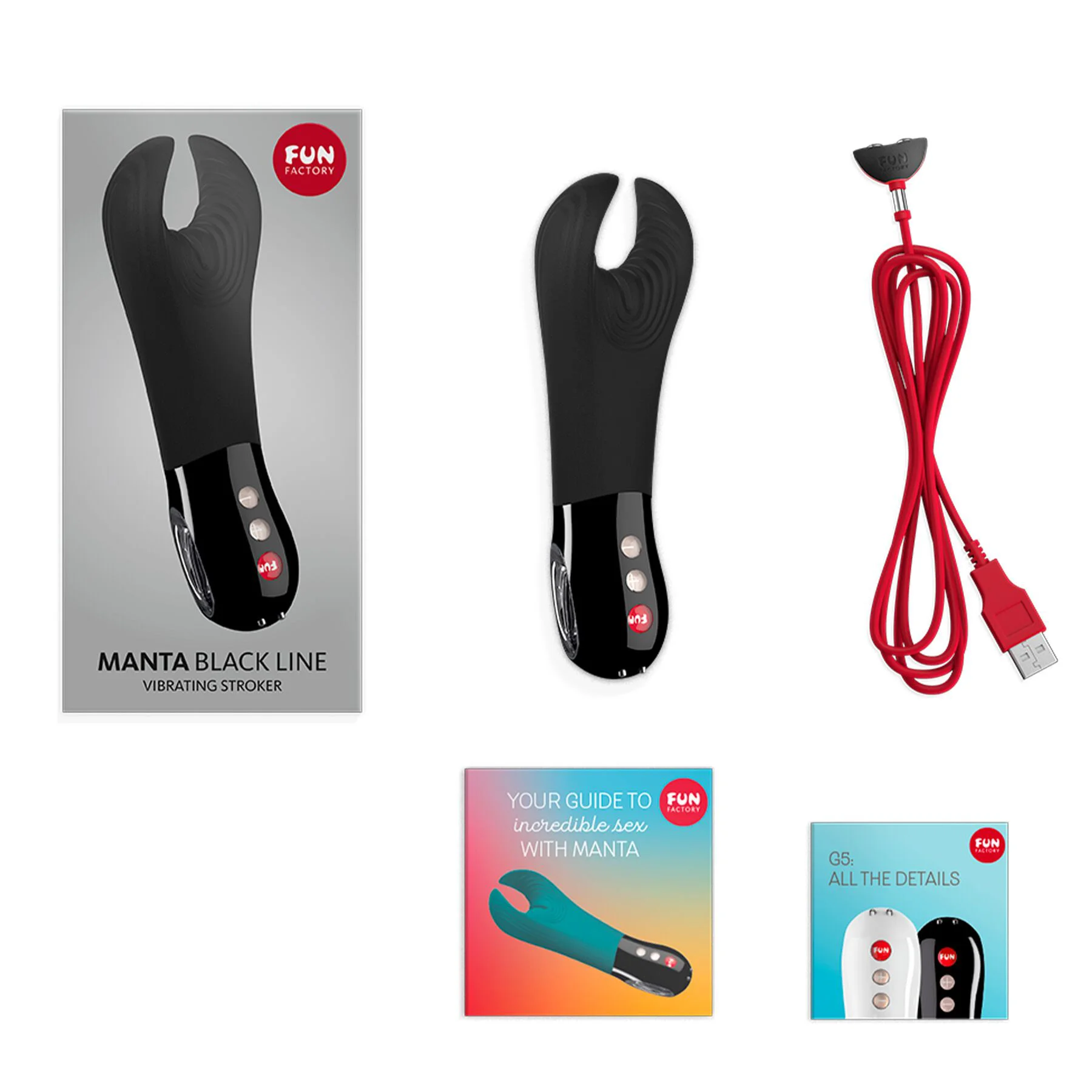 Вібратор для пеніса Fun Factory MANTA black, підходить для парних ігор - Зображення 16