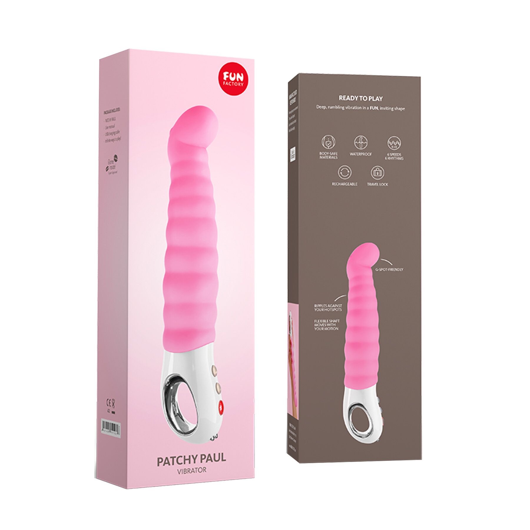 Вібратор точки G Fun Factory PATCHY PAUL candy rose, гнучкий, 12 режимів - Зображення 7