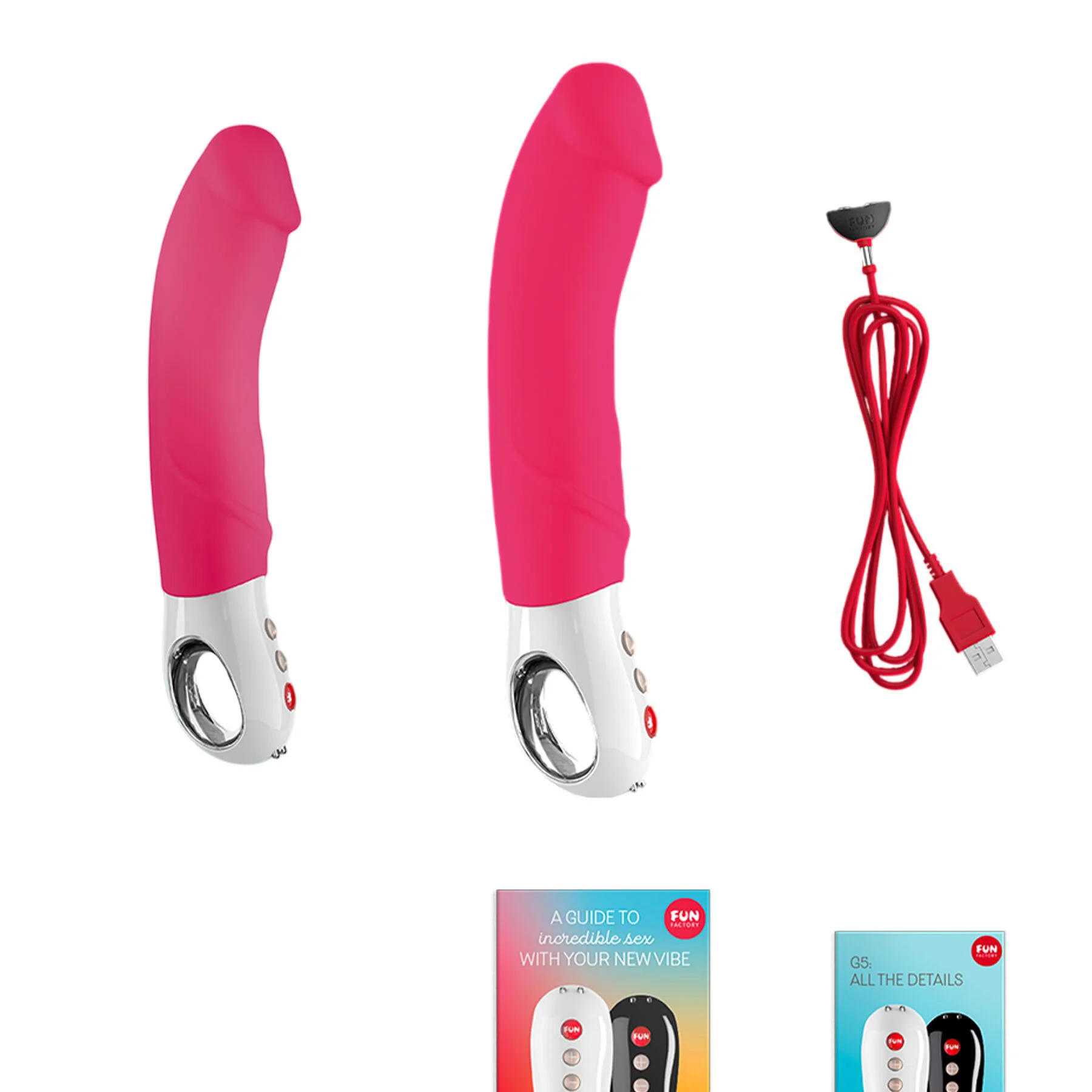 Вібратор для точки G Fun Factory BIG BOSS pink, дуже потужний, 23,5 см - Зображення 18