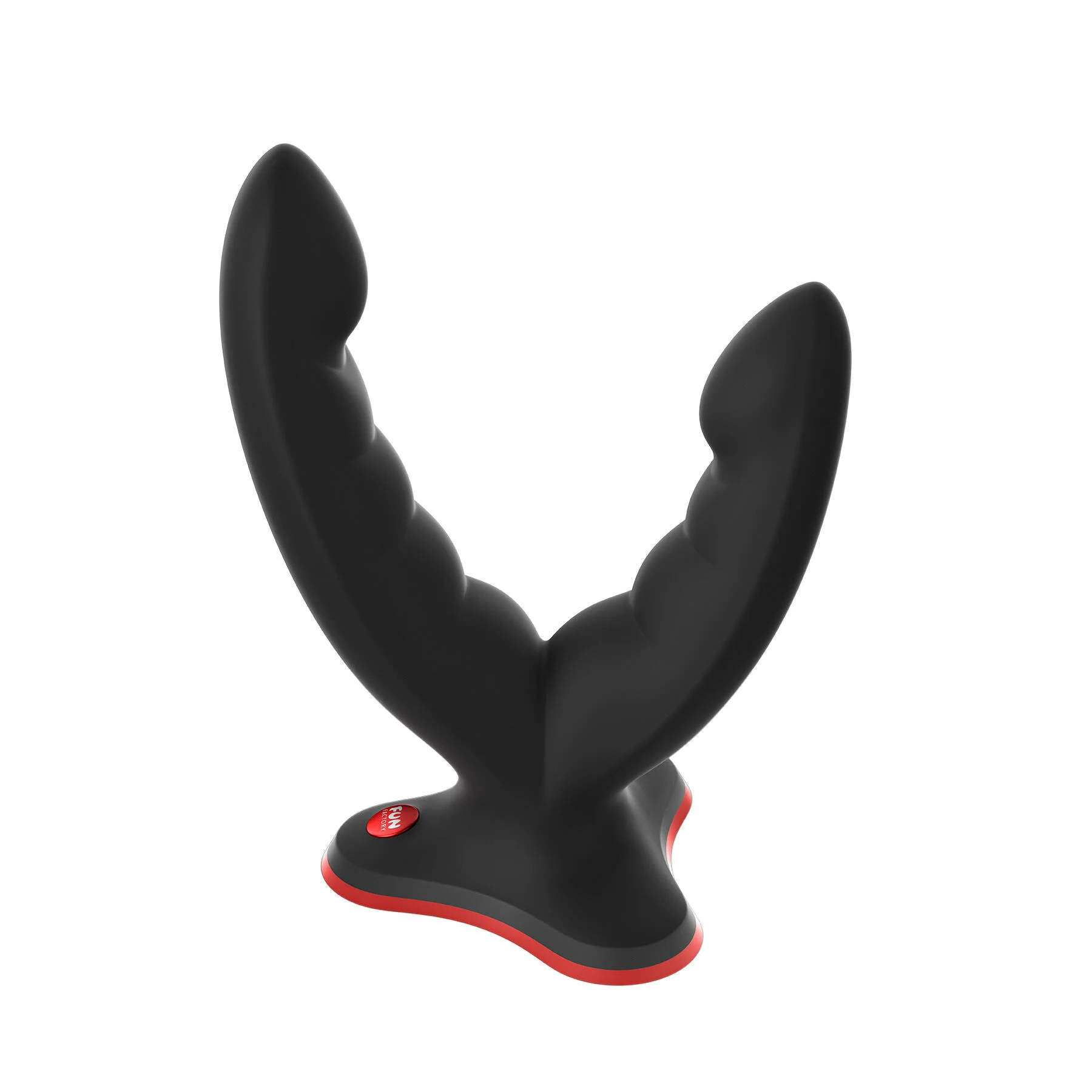 Подвійний фалоімітатор Fun Factory RYDE black, гнучкі стовбури, присоска - Зображення 10