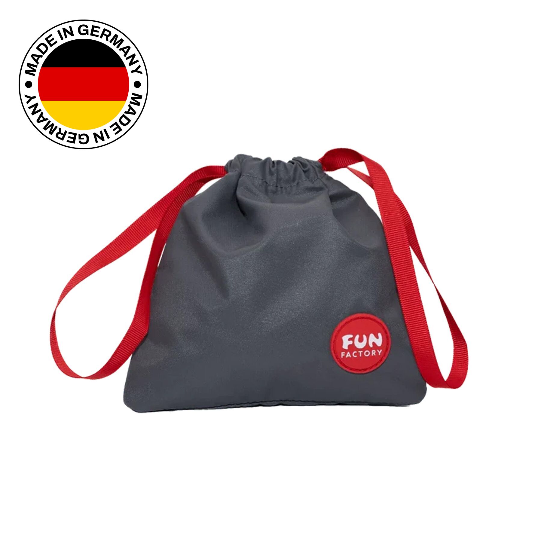 Сумка для інтимних аксесуарів Fun Factory TOYBAG, S, сіра, 14x14 см