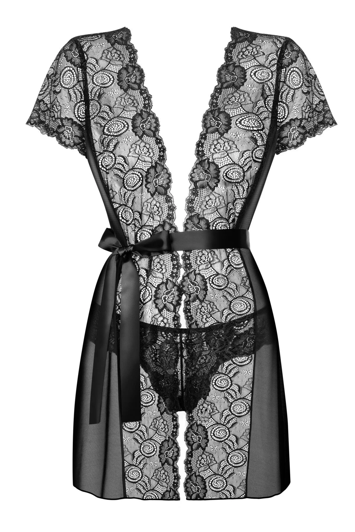 Інтимний пеньюар Obsessive Alluria з трусиками L/XL