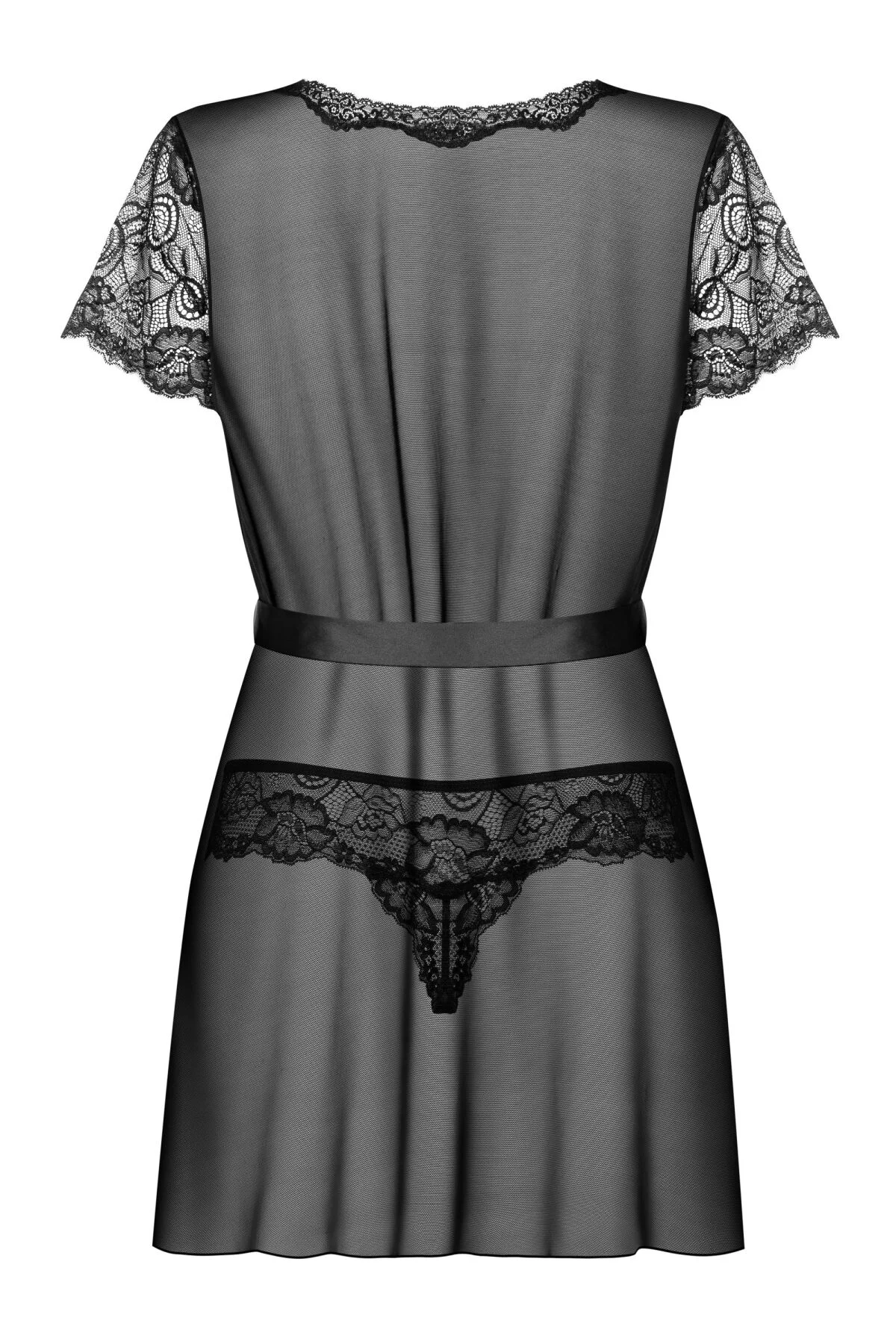 Інтимний пеньюар Obsessive Alluria з трусиками L/XL