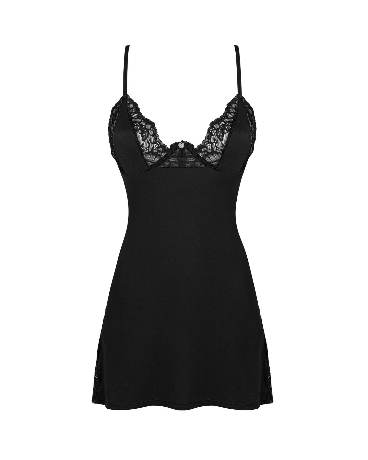 Сорочка Obsessive Bellastia chemise & thong XL/2XL - Інтимна білизна