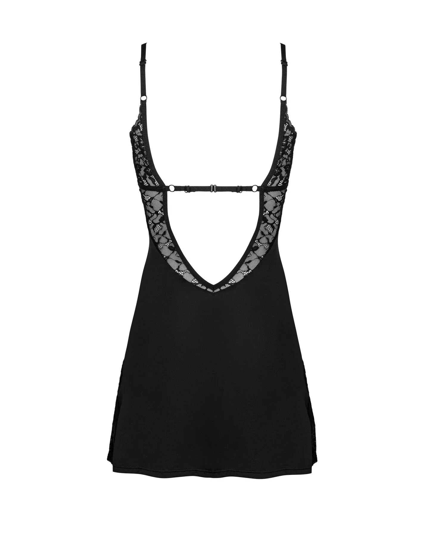 Сорочка Obsessive Bellastia chemise & thong XL/2XL - Інтимна білизна
