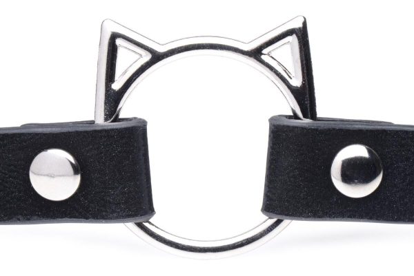 Чокер Master Series Kinky Kitty Ring Slim Choker - Black - Зображення 3