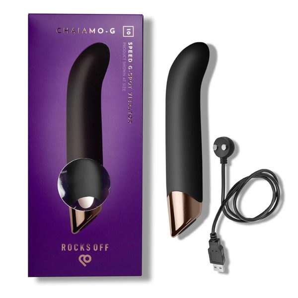 Вібратор для точки G Rocks Off Chaiamo G Black, 10 режимів - Зображення 4