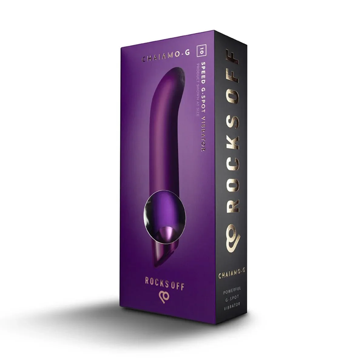 Вібратор для точки G Rocks Off Chaiamo G, 10 режимів, Purple