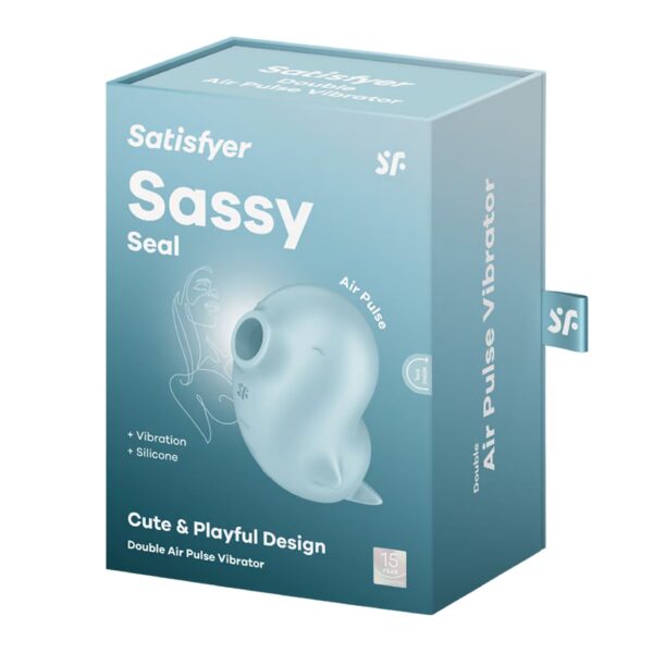 Вакуумний кліторальний стимулятор з вібрацією Satisfyer Sassy Seal, 2 незалежні мотори - Зображення 5