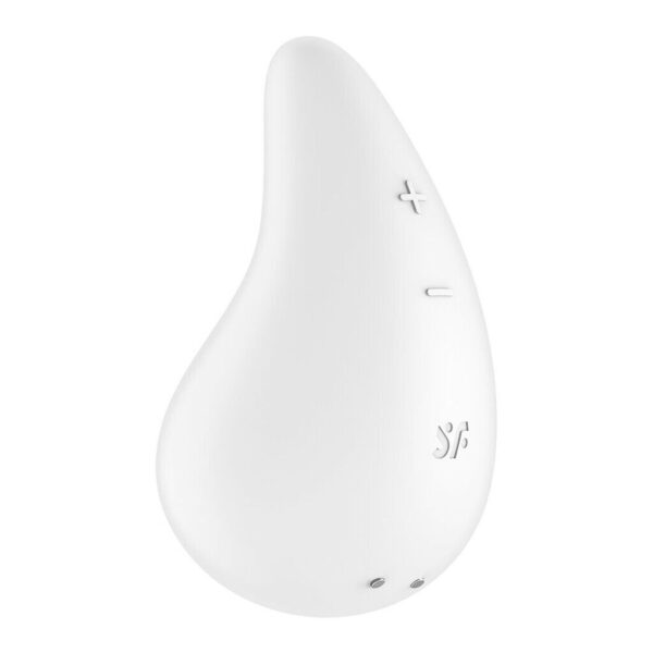 Вібратор для зовнішньої стимуляції Satisfyer Dew Drop White, 2 мотори, 12 режимів, м’який корпус - Зображення 3