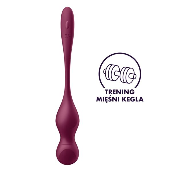 Смарт-вагінальні кульки з вібрацією Satisfyer Love Birds Vary Connect App, змінювана маса, пульт ДК - Зображення 2