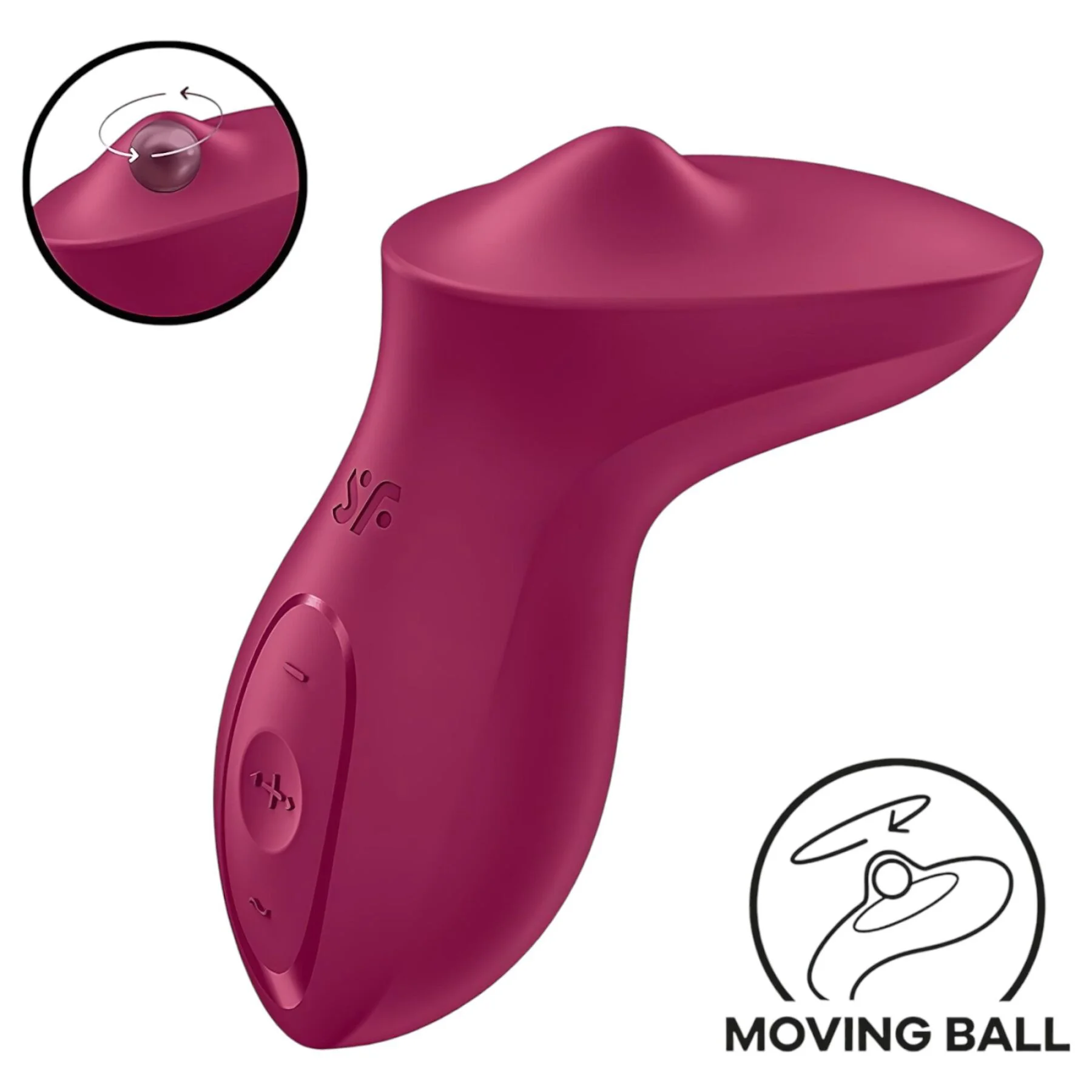Вібратор Satisfyer Exciterrr Berry з перлинною стимуляцією