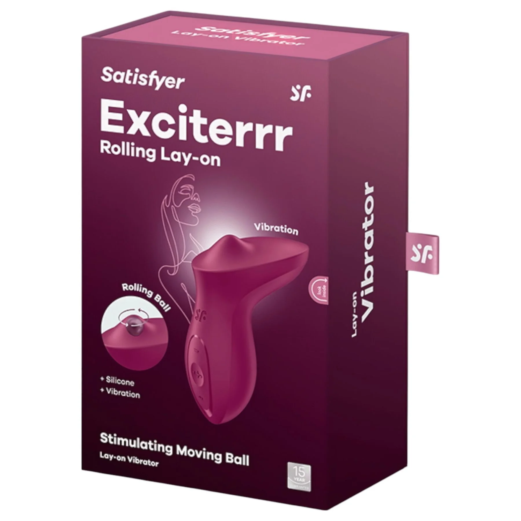 Вібратор Satisfyer Exciterrr Berry з перлинною стимуляцією