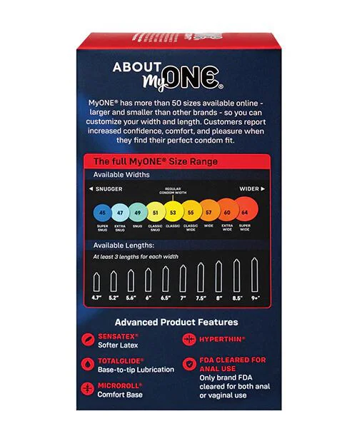 Презервативи MyONE Super Wide & Long 10 шт, картонна упаковка