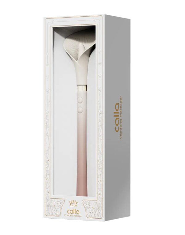Розкішний вібромасажер Zalo – Calla Blossom Pink, двосторонній, 2 мотори - Зображення 9