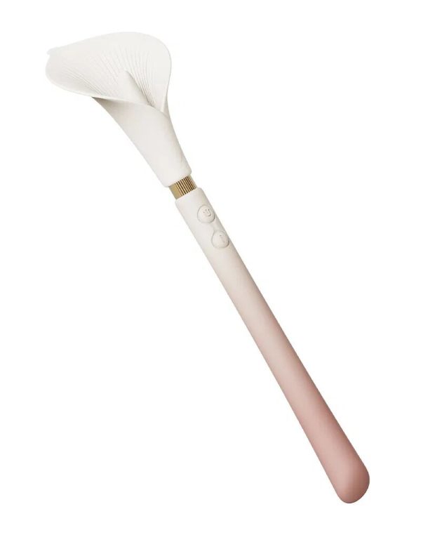 Розкішний вібромасажер Zalo – Calla Blossom Pink, двосторонній, 2 мотори - Зображення 5