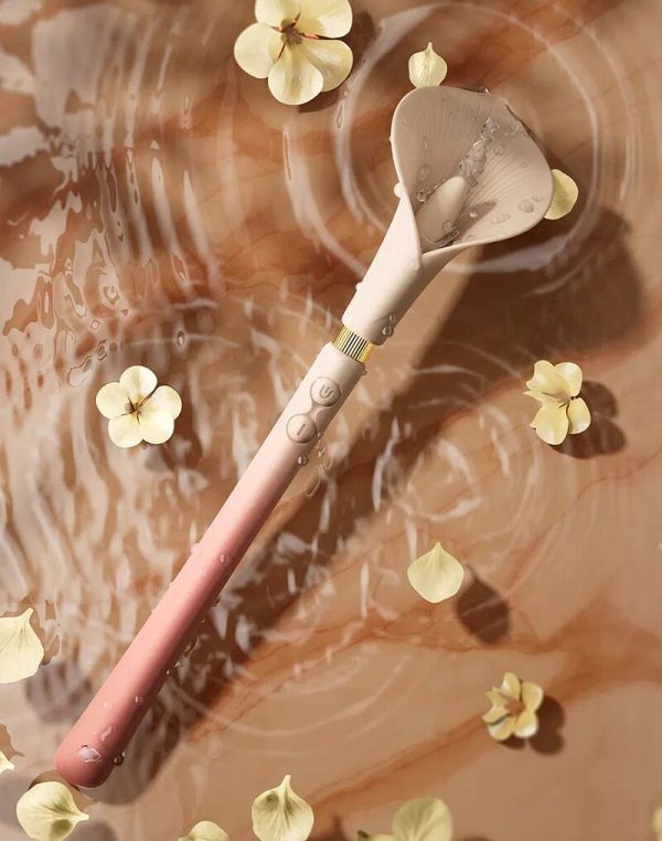 Розкішний вібромасажер Zalo – Calla Blossom Pink, двосторонній, 2 мотори - Зображення 12
