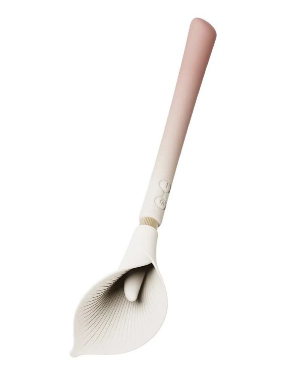 Розкішний вібромасажер Zalo – Calla Blossom Pink, двосторонній, 2 мотори - Зображення 6
