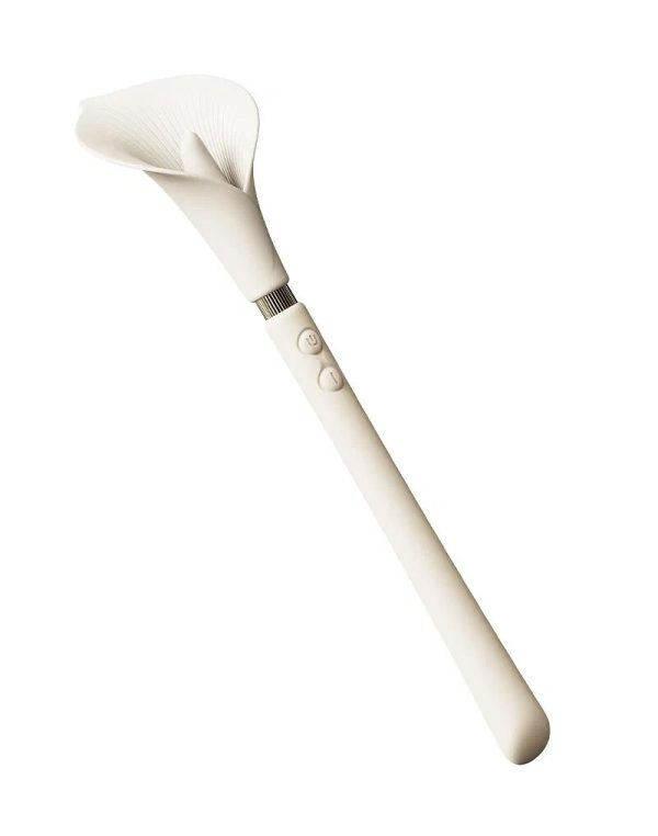 Розкішний вібромасажер Zalo – Calla Ivory White, двосторонній, 2 мотори - Зображення 5