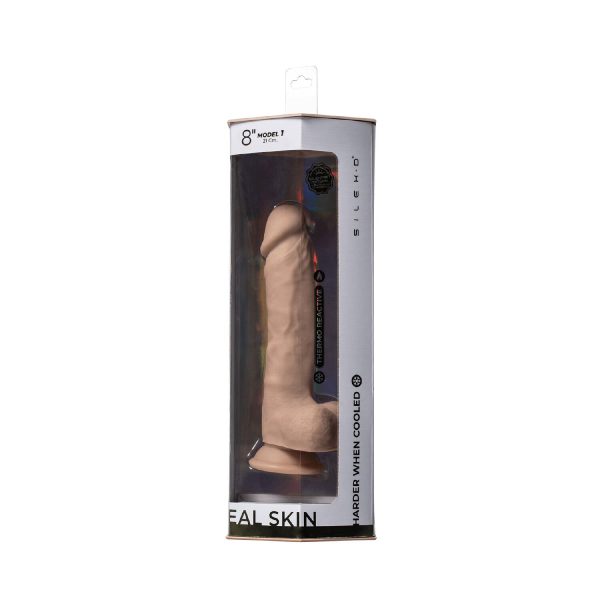Фалоімітатор SilexD Vetus Real Skin Flesh (8in MODEL 1) суперсофт-силікон+Silexpan, діаметр 4,1 см - Зображення 7