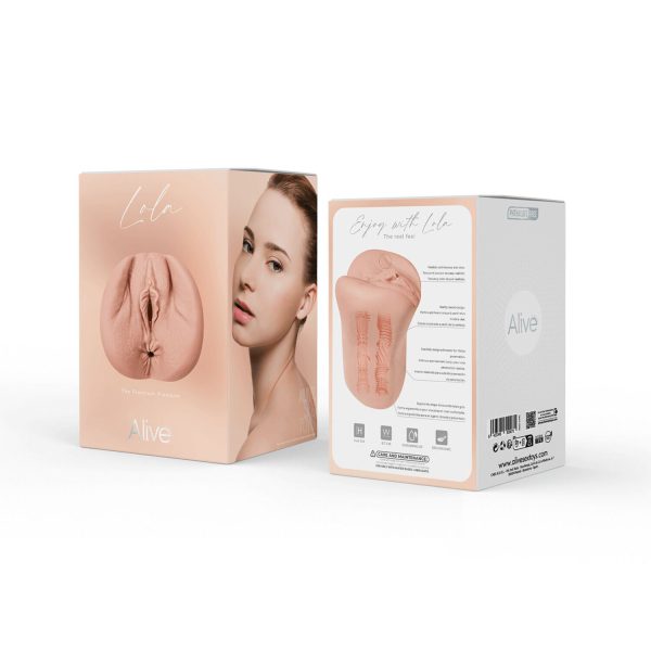 Мастурбатор-вагіна + попка Alive Lola Super Realistic Masturbator L Flesh, два канали, реалістик - Зображення 6
