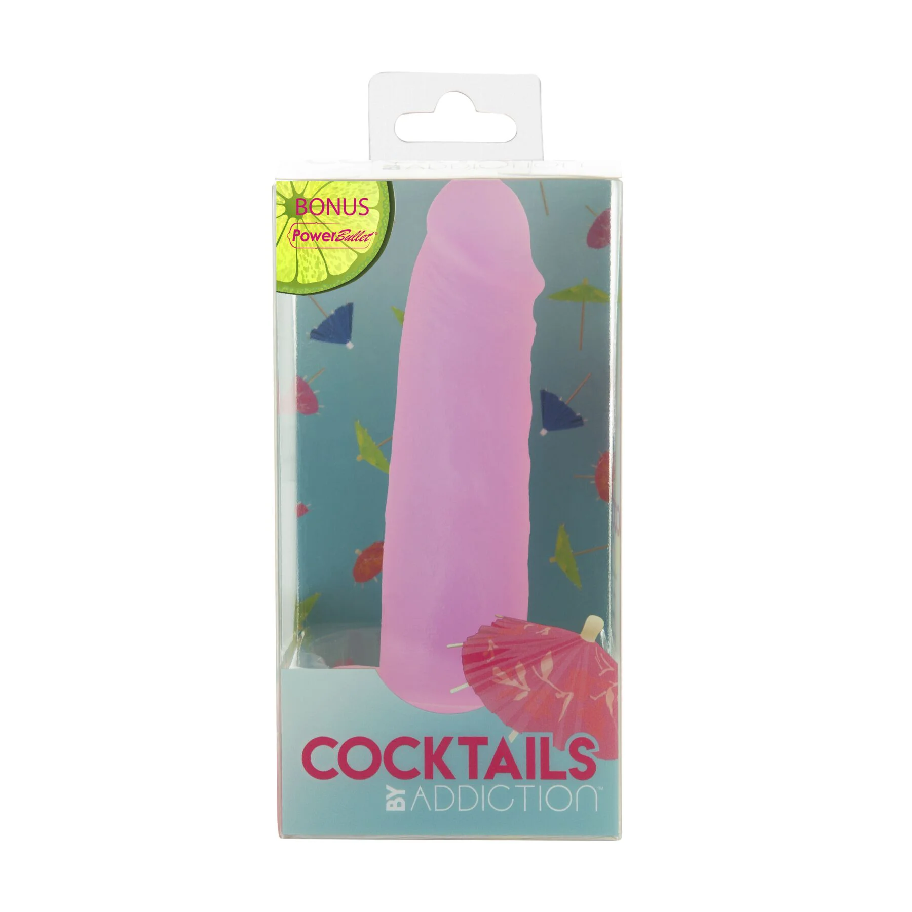 Фалоімітатор на присосці Cocktails by Addiction – Purple Cosmo, 20 см