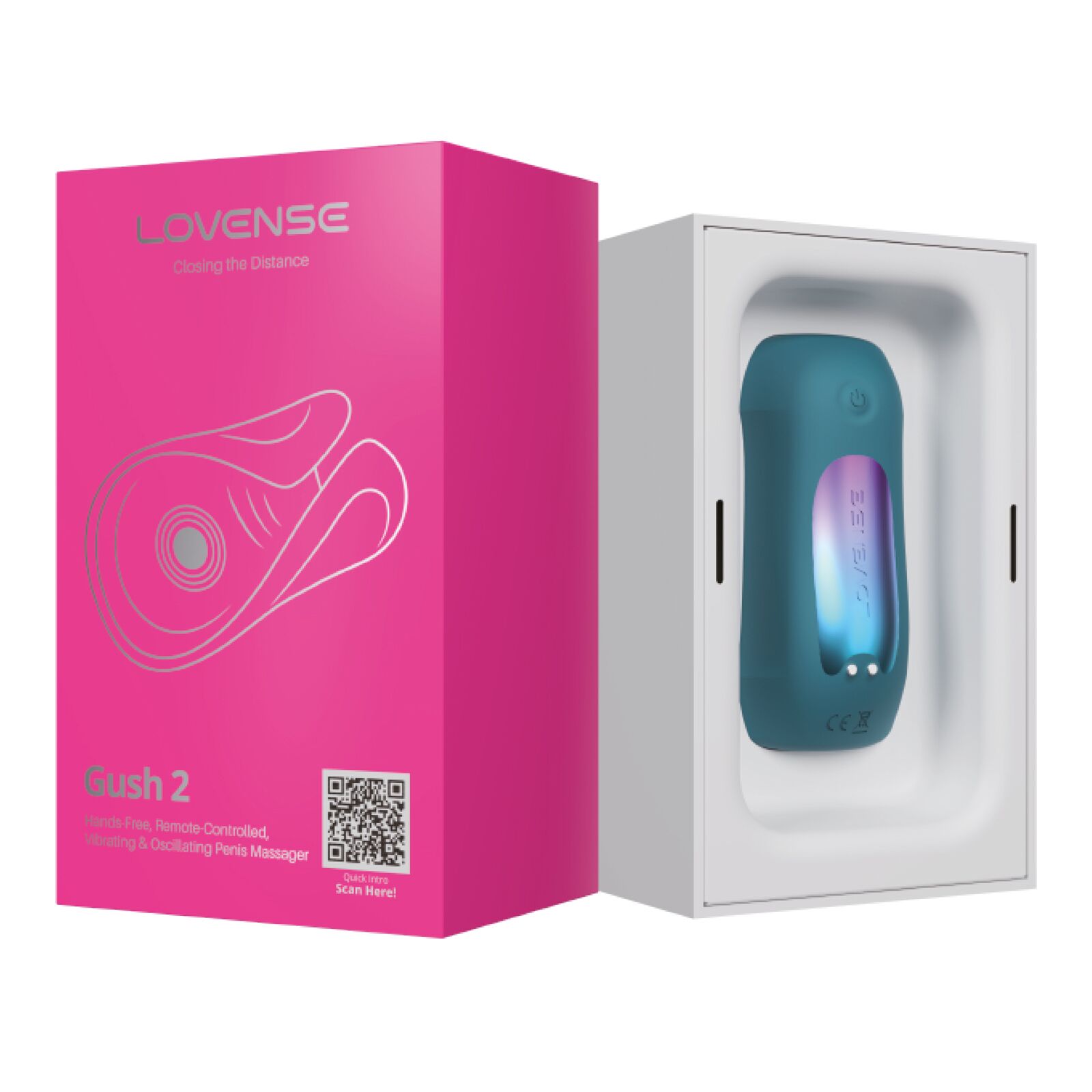 Смарт-вібромастурбатор для головки члена Lovense Gush 2, осцилювальний майданчик, ремені для фіксації - Зображення 30