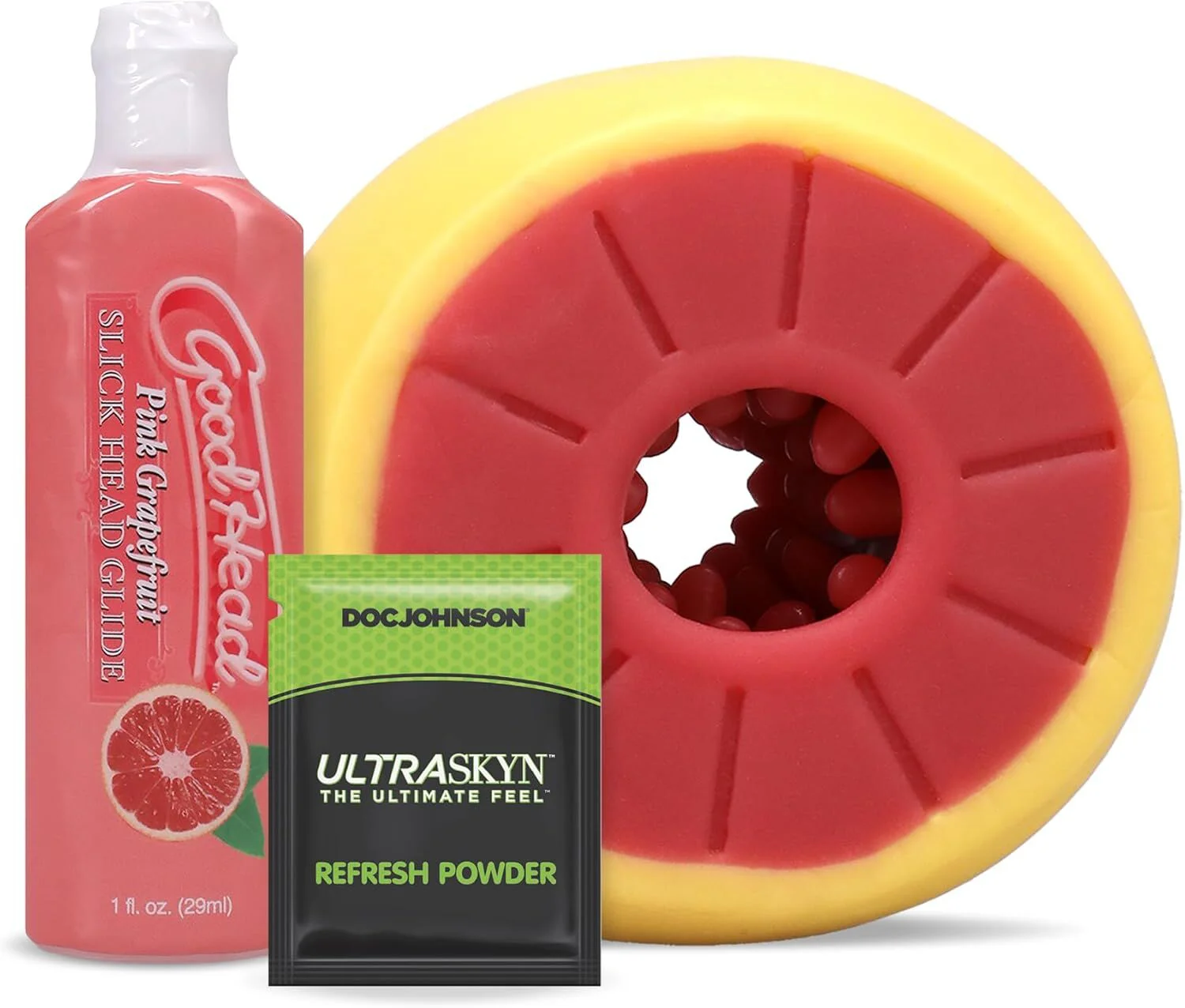 Набір для догляду Doc Johnson GoodHead Grapefruit - Жовтий