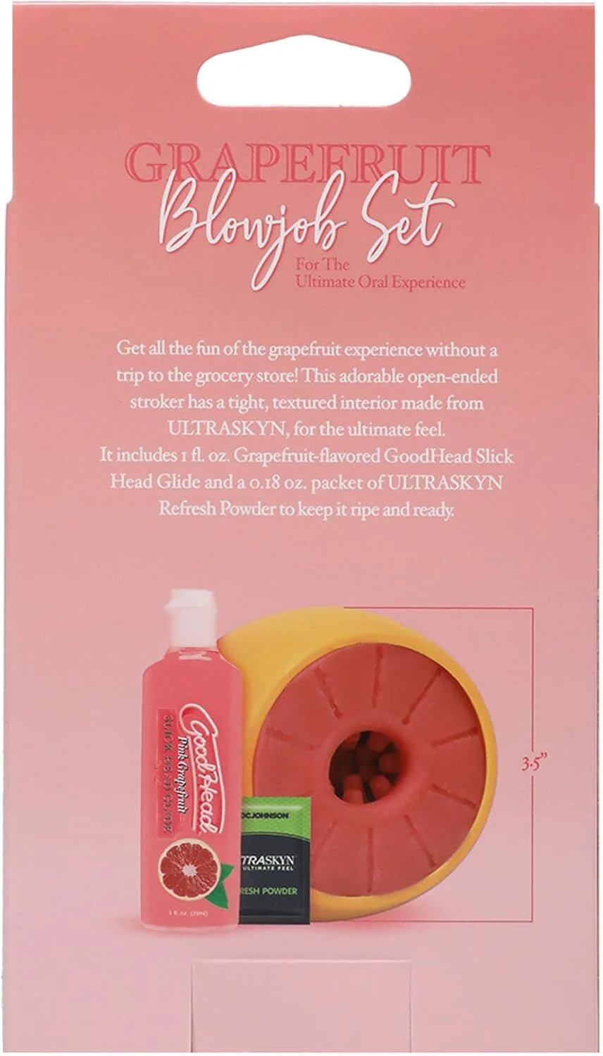 Набір для догляду Doc Johnson GoodHead Grapefruit - Жовтий