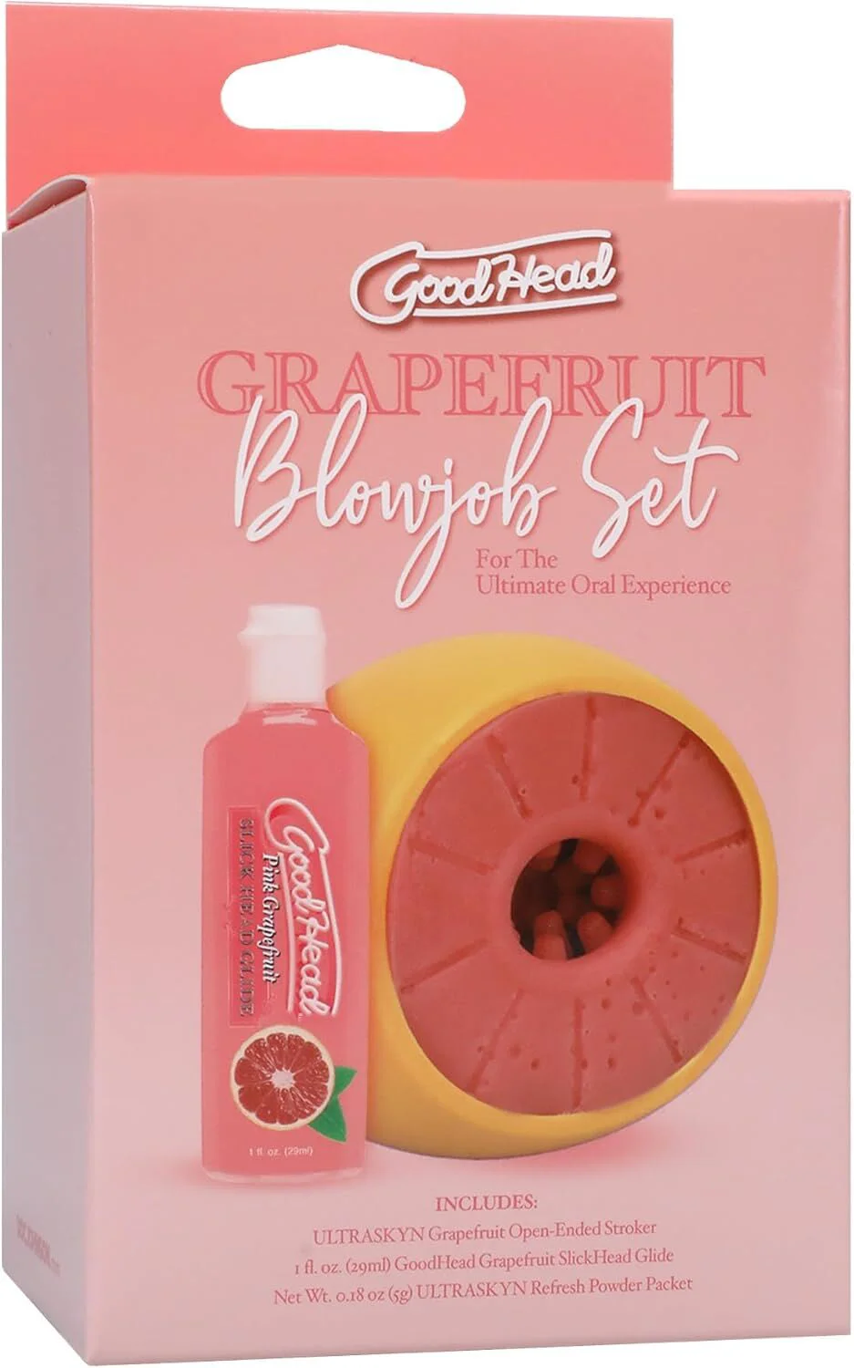 Набір для догляду Doc Johnson GoodHead Grapefruit - Жовтий
