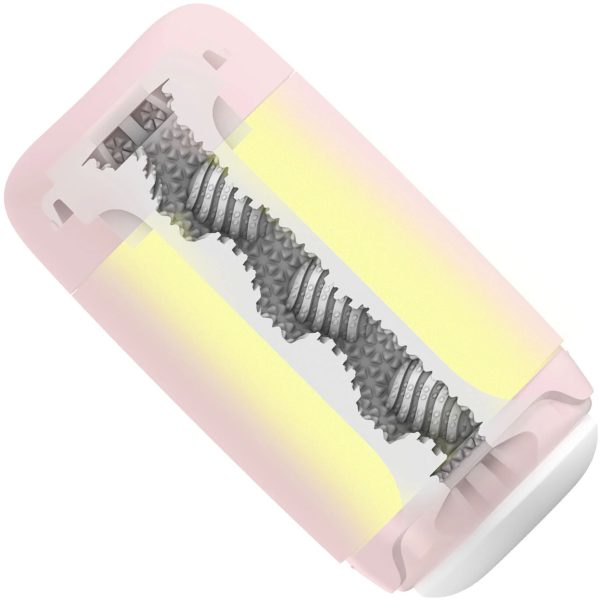 Мастурбатор TENGA PUFFY Strawberry Pink, ультрам’який матеріал, багаторазовий, наскрізний - Зображення 4