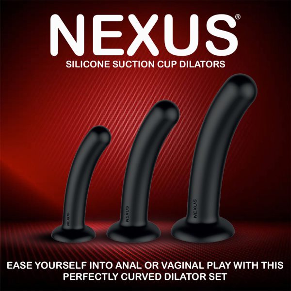 Набір дилдо Nexus Dilating Set  (17см, 15см, 12,5см) - Зображення 7