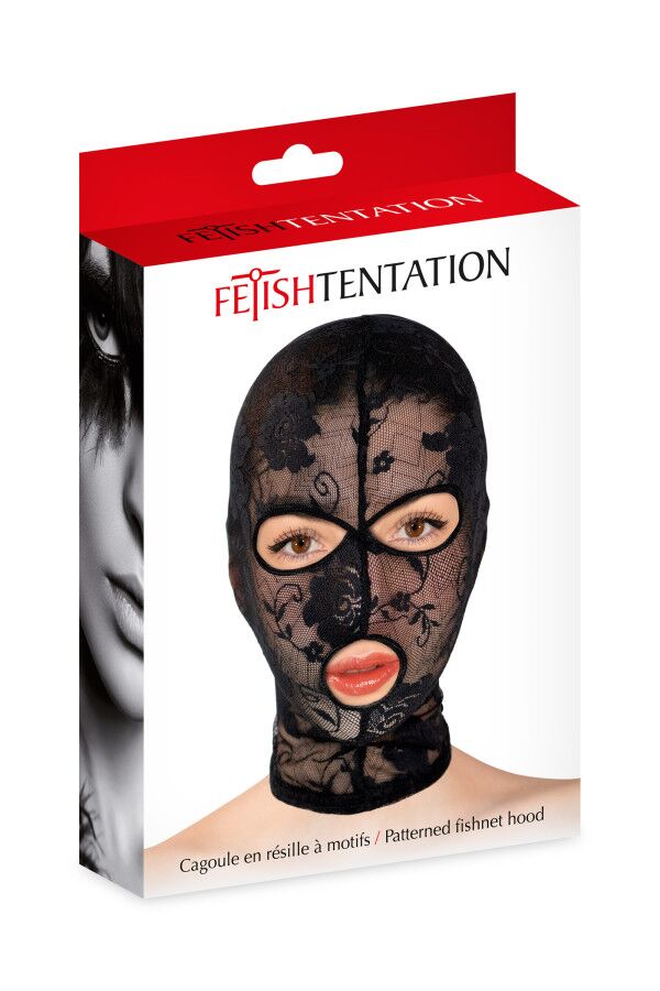 Капюшон для БДСМ Fetish Tentation Patterned fishnet hood - Зображення 7