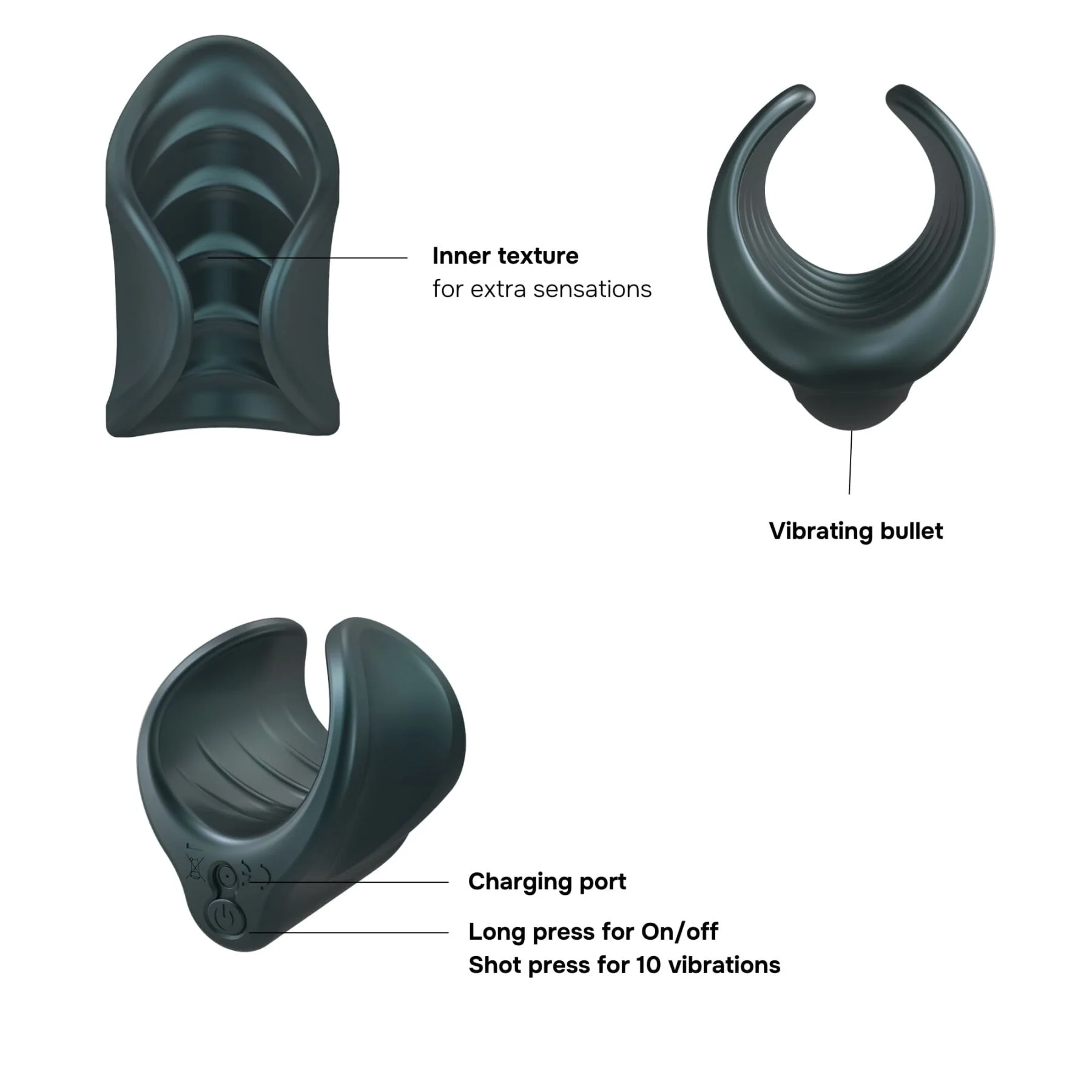 Мастурбатор Manwan STARTER, чудово для пар, регулювання тиску, вібромінет - Зображення 9