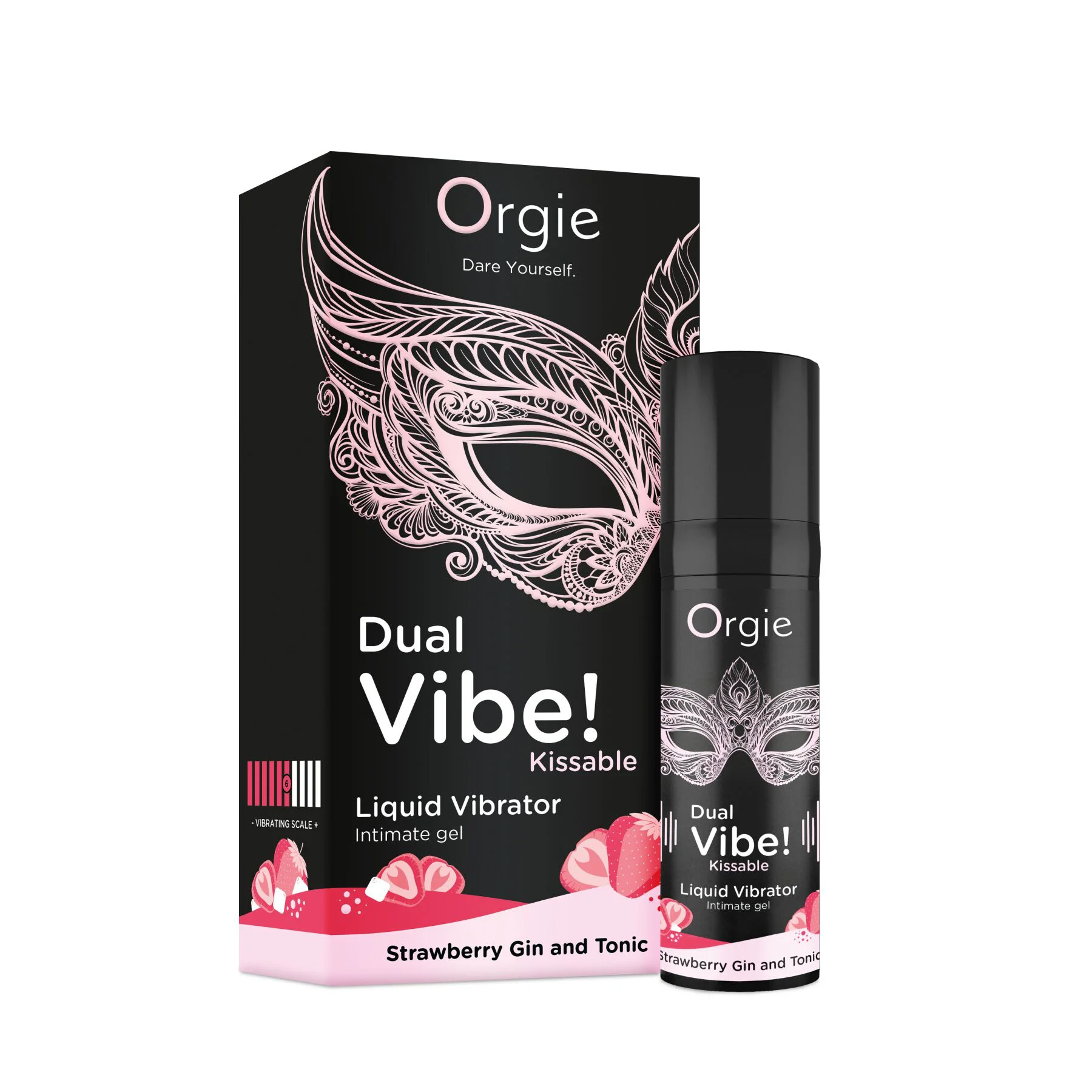 Orgie Dual Vibe Strawberry Gin & Tonic Liquid Vibrator 15ml