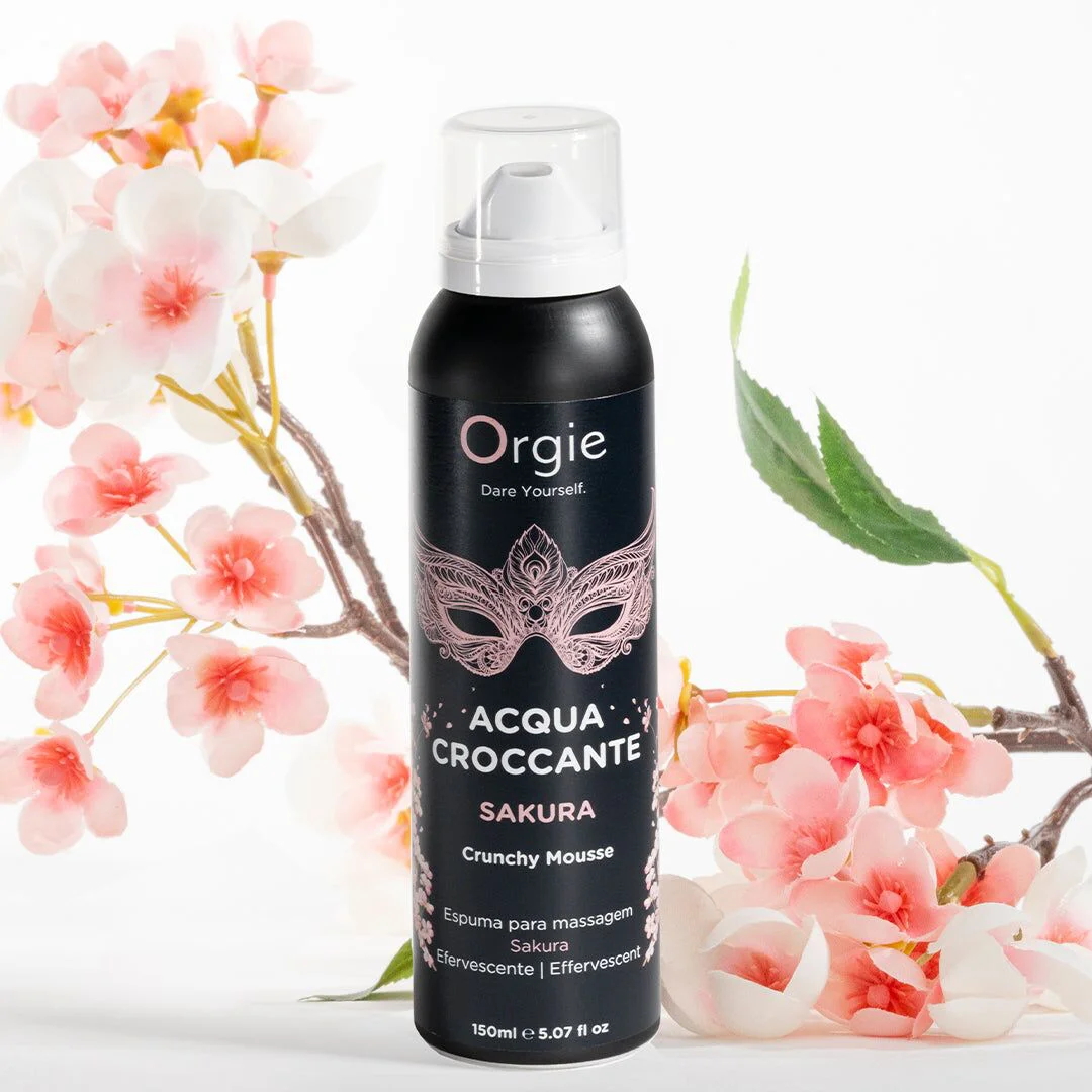 Масажна пінка Orgie Acqua Croccante Sakura з бульбашками, 150 мл