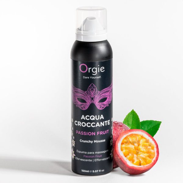 Масажна пінка Orgie – Acqua Croccante Passion Fruit (150 мл), ефект бульбашок, що лопаються - Зображення 4