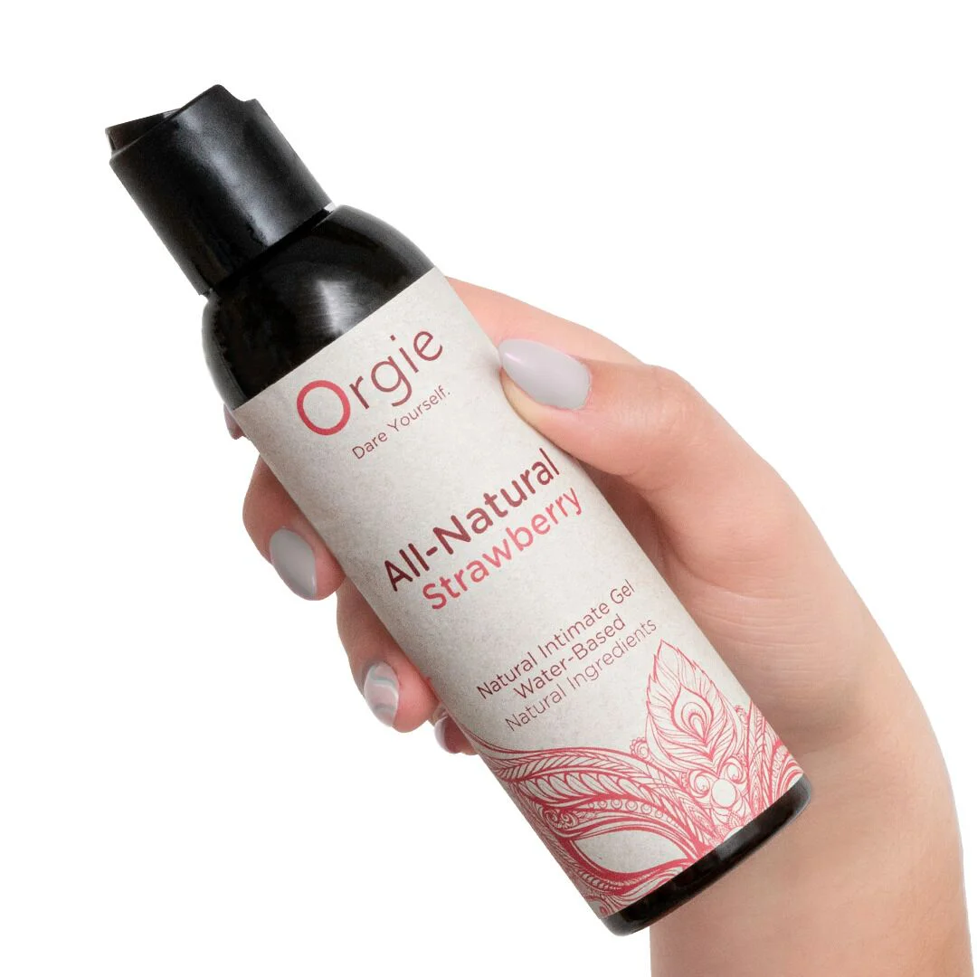 Лубрикант Orgie All Natural Strawberry, 150 мл, водна основа