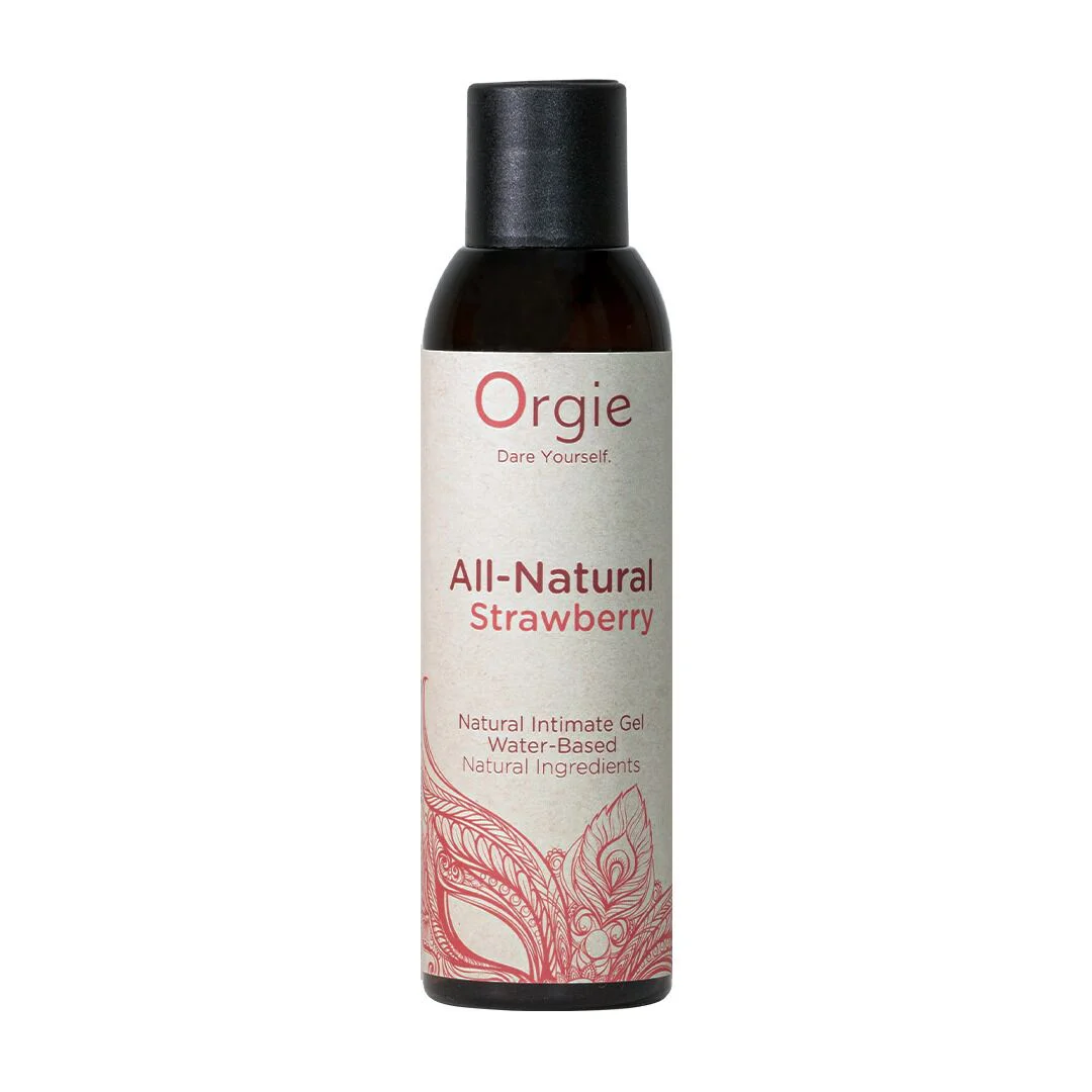 Лубрикант Orgie All Natural Strawberry, 150 мл, водна основа