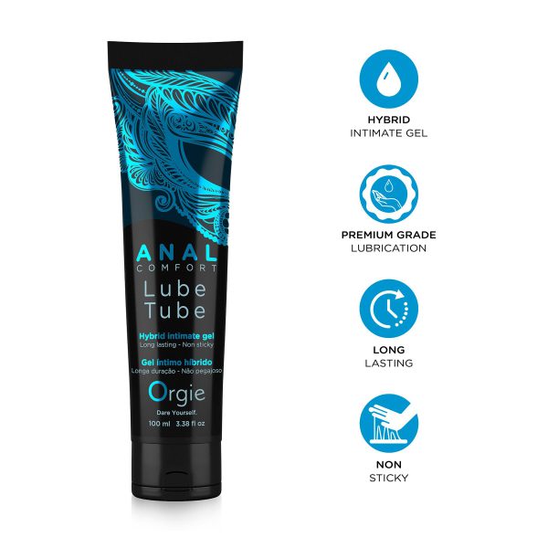 Анальна змазка Orgie Lube Tube Anal Comfort, 100 мл, водна основа, імітація силікону - Зображення 3